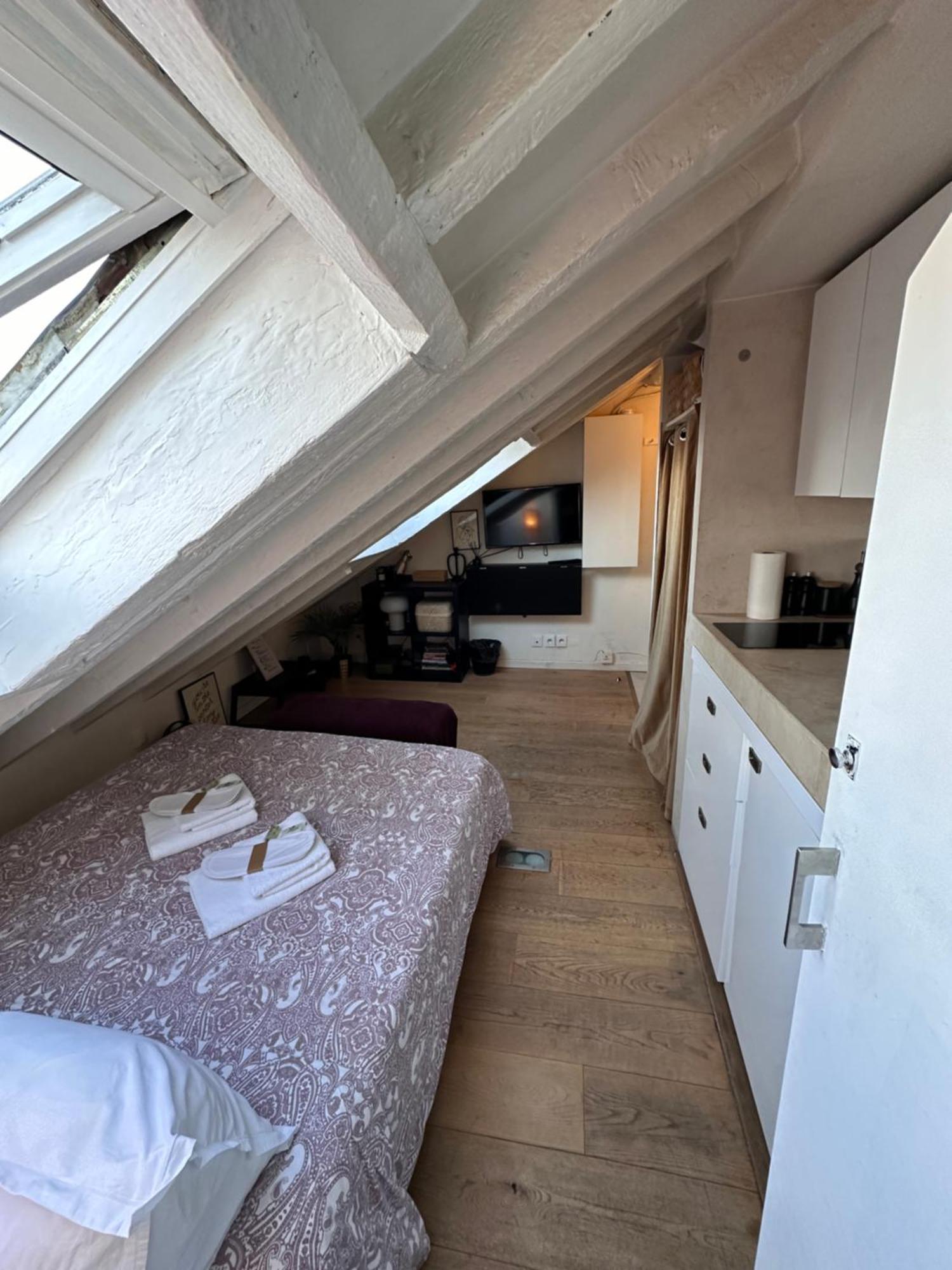 Marais Rooftop Studio - Metro Filles Du Calvaire Lägenhet Paris Exteriör bild