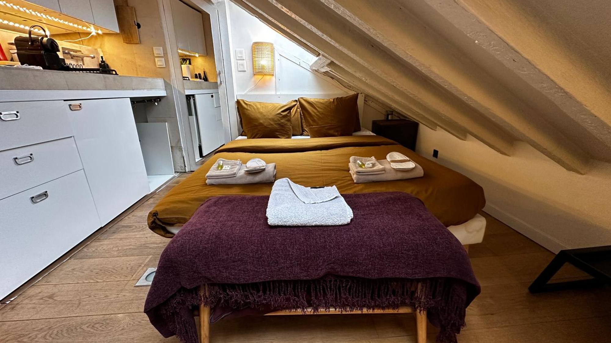 Marais Rooftop Studio - Metro Filles Du Calvaire Lägenhet Paris Exteriör bild